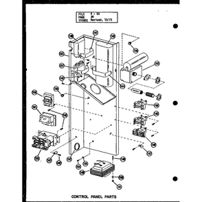 Control Panel Parts 4 Diagram and Parts List for EG3,12-1 P54688-5C Amana Air Conditioner
