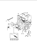 Part Location Diagram of 58001069 Whirlpool CAPACITOR-