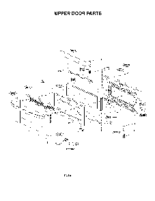 Upper Door Parts Diagram and Parts List for 72196043610  Kenmore Range