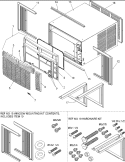 Outer Case Assy Diagram and Parts List for RC18090C2LR REV RC18090C2LR A Amana Air Conditioner
