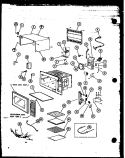 Page 3 Diagram and Parts List for RMC720 P7800002M Amana Microwave