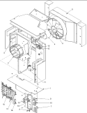 Fan and Control Assy Diagram and Parts List for RC12010C2D  Amana Air Conditioner