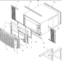 Outer Case Assy Diagram and Parts List for RC14010C1D  Amana Air Conditioner