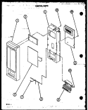 CONTROL PARTS Diagram and Parts List for M84T P7814401M Amana Microwave