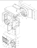 Center Partition Assy and Controls Diagram and Parts List for REF120905C5ER  Amana Air Conditioner