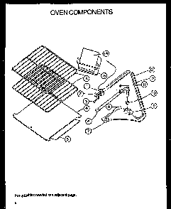 Oven Components Diagram and Parts List for SBK26FS5 P1142148NL Amana Range