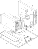 Evaporator, Condenser and Compressor Diagram and Parts List for REF120905C5ER  Amana Air Conditioner
