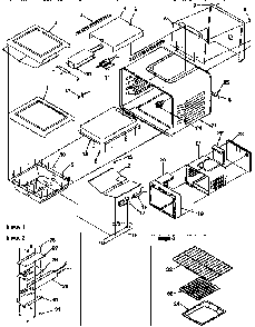 Cavity Diagram and Parts List for ARG7600W-P1143321NW  Amana Range