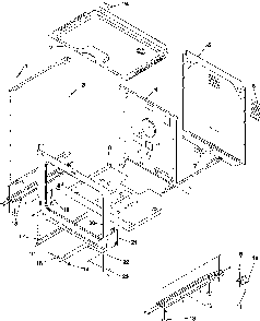 Cabinet Diagram and Parts List for ARR3601WW-P1143674NWW  Amana Range