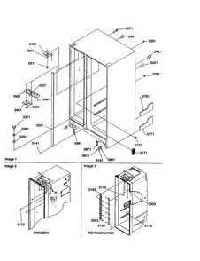 Cabinet Diagram and Parts List for SGD26VW-P1315208WW  Amana Refrigerator