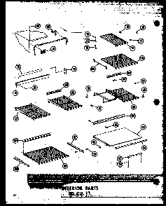 Section 22 Diagram and Parts List for TC18N-A-P60303-59WA  Amana Refrigerator