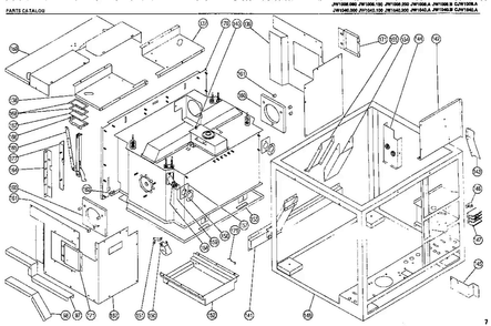 Section 6 Diagram and Parts List for JW1040100  Amana Microwave