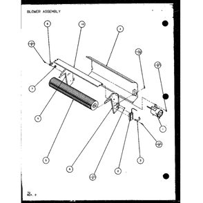 Blower Assembly 4 Diagram and Parts List for PTC07300ER P9812501R Amana Air Conditioner