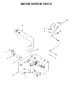Water system parts Diagram and Parts List for MHW6630HC1  Maytag Washer