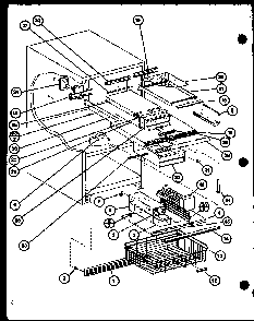 Section 5 Diagram and Parts List for BX20K-P7812503W  Amana Refrigerator