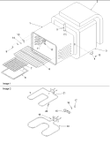 Cavity Diagram and Parts List for ARR3100L P1143494N L Amana Range