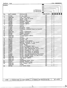 Top Page 2 Diagram and Parts List for 6359  Maytag Washer