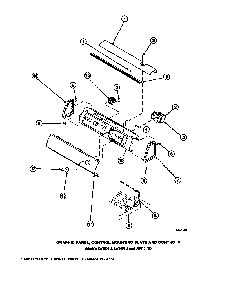 Graphic Panel, Control Mounting Plate And Controls Diagram and Parts List for CW8202W2-PCW8202W2A  Crosley Washer