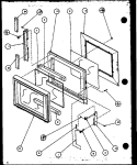 Page 1 Diagram and Parts List for R311T P1104403M Amana Microwave