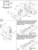 Evaporator & Evaporator Fan Motor Assy Diagram and Parts List for ART2127AS PART2127AS0 Amana Refrigerator
