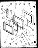 Page 1 Diagram and Parts List for R361P P1104408M Amana Microwave