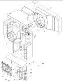 Center Partition Assy & Controls Diagram and Parts List for AE18090C2D P1225016R Amana Air Conditioner