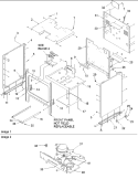 Cabinet Diagram and Parts List for ARG7800CC P1143388NCC Amana Range