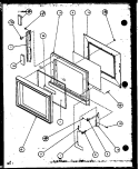 Page 1 Diagram and Parts List for MW43 P1104410M Amana Microwave