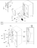 Cabinet Back Diagram and Parts List for ART2527AW PART2527AW0 Amana Refrigerator