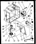 Page 3 Diagram and Parts List for MW43 P1104410M Amana Microwave