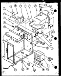 Page 4 Diagram and Parts List for MW43 P1104410M Amana Microwave