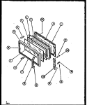 Page 1 Diagram and Parts List for MWT4661WW P1119115M Amana Microwave