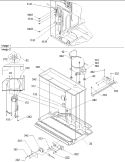 Machine Compartment Diagram and Parts List for ARB2107AS PARB2107AS0 Amana Refrigerator