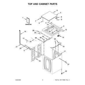 Part Location Diagram of W11755414 Whirlpool Energy Guide