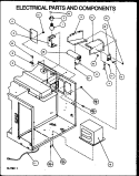 ELECTRICAL PARTS ANDCOMPONENTS Diagram and Parts List for RBG322T P1110207M Amana Microwave