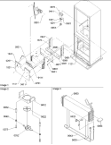 Part Location Diagram of 10619306 Whirlpool SHROUD, EVAP FAN-E CT