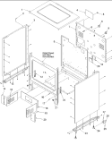 Cabinet Diagram and Parts List for ARO3400W P1143335N W Amana Range