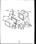 DOOR PARTS Diagram and Parts List for MPS229-10 P1104401M Amana Wall Oven