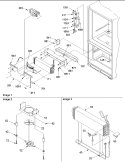 Evaporator & Freezer Control Assembly Diagram and Parts List for BC21VL P1325004W L Amana Refrigerator
