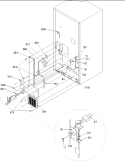Cabinet Back Diagram and Parts List for BC21VL P1325004W L Amana Refrigerator