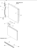 Door Handles & Accessories Diagram and Parts List for DRB1802AC PDRB1802AC0 Amana Refrigerator
