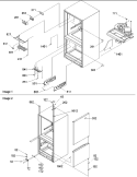 Covers, Hinges & Light Covers Diagram and Parts List for DRB1802AC PDRB1802AC0 Amana Refrigerator