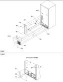 Cabinet Back Diagram and Parts List for DRB1802AC PDRB1802AC0 Amana Refrigerator