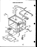CABINET AND STIRRER PARTS Diagram and Parts List for MMO219  Amana Microwave