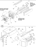 Ice Maker Assy & Parts Diagram and Parts List for DRB1802AC PDRB1802AC0 Amana Refrigerator