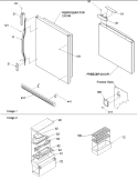 Door Handles & Accessories Diagram and Parts List for ARB210BAC PARB210BAC1 Amana Refrigerator