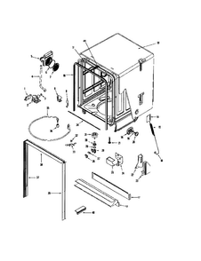 Tub Diagram and Parts List for MDB8551AWS  Maytag Dishwasher