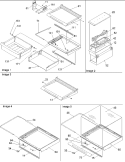 Deli, Shelves & Crisper Assy Diagram and Parts List for SRD528VE P1320402W E Amana Refrigerator