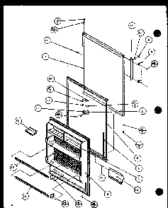 Section 5 Diagram and Parts List for TM14QBL-P1111101WL  Amana Refrigerator