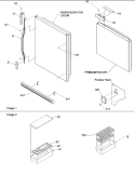 Door Handles & Accessories Diagram and Parts List for BC21VW P1325016W W Amana Refrigerator
